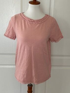 Boden Thelma Crochet-Edge T-shirt